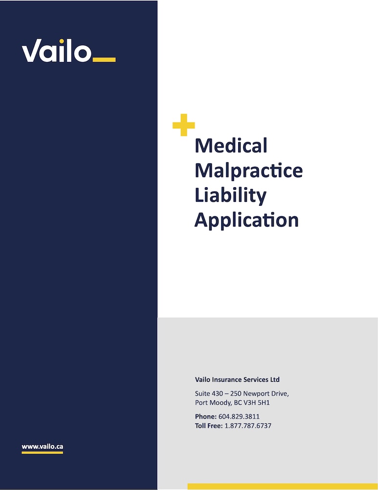 Medical & Spa Liability Application