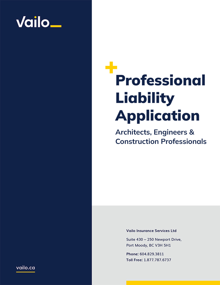 Architects, Engineers & Construction Professionals Application