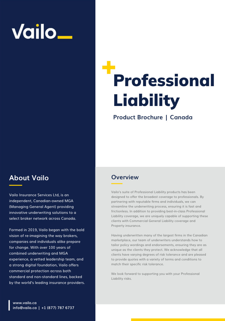 Professional Liability Brochure